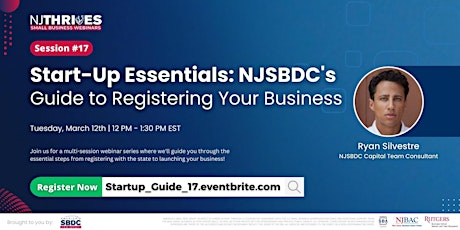 Start-Up Essentials: NJSBDC's Guide to Registering Your Business | #17 primary image