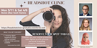 Imagen principal de Professional Headshot Clinic Boston - Sat. 4/6/24