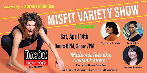 Primaire afbeelding van COMEDY | The Misfit Variety Show live in Detroit