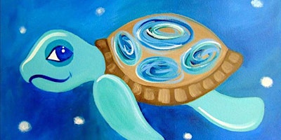 Primaire afbeelding van Sammy Sea Turtle - Family Fun - Paint and Sip by Classpop!™