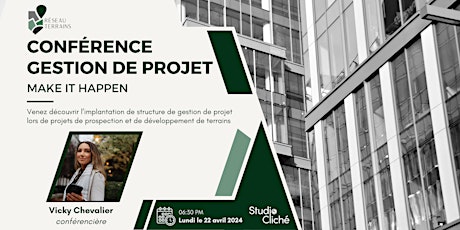 Réseau Terrains présente : Conférence sur la Gestion de Projets