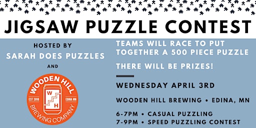 Imagem principal do evento Wooden Hill Brewing Company Jigsaw Puzzle Contest
