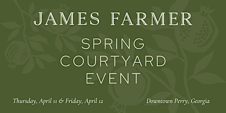 James Farmer Spring Courtyard Speaking Engagement - April 11