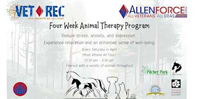 Primaire afbeelding van VetRec: Four Week Animal Therapy Program