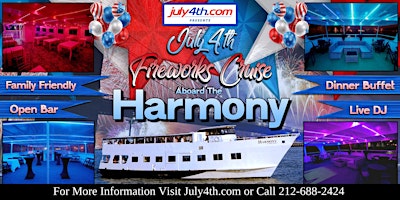 Fourth of July NYC Party Cruise aboard the Harmony primary image