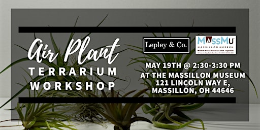 Imagem principal do evento Air Plant Terrariums Workshop with Lepley & Co.