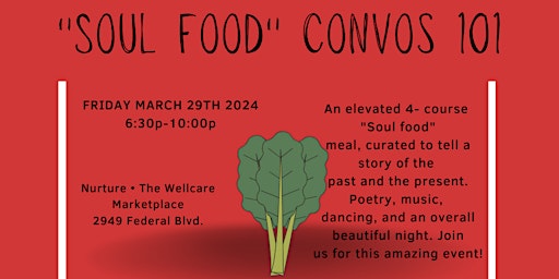 Primaire afbeelding van Journey: Curated Catering Presents: "Soul Food" Convos 101