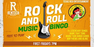 Imagem principal do evento Rentsch Brewery Georgetown presents 1st Friday  Name That Tune Bingo @7PM