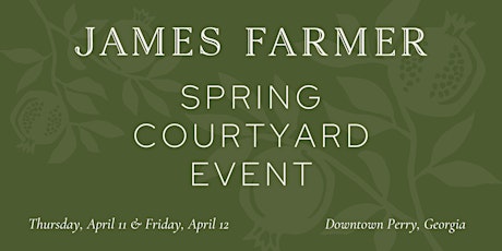 James Farmer Spring Courtyard Speaking Engagement - April 12