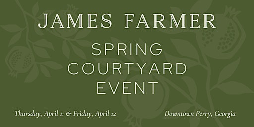 Imagem principal do evento James Farmer Spring Courtyard Speaking Engagement - April 12