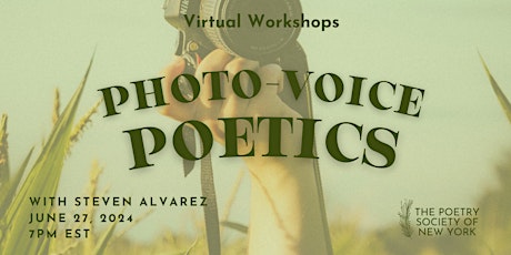 PSNY Virtual Workshop: Photo-Voice Poetics primary image