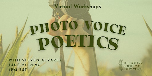 Primaire afbeelding van PSNY Virtual Workshop: Photo-Voice Poetics