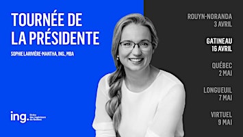 Imagem principal do evento Tournée de la présidente 2024 | Gatineau