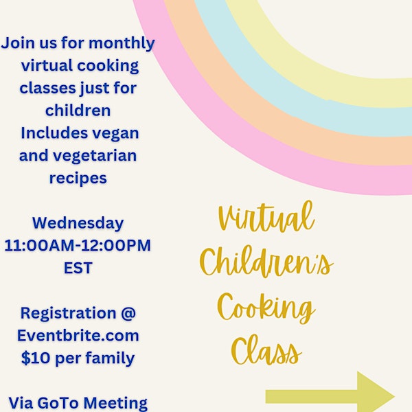 Virtual Monthly Children's Cooking Class