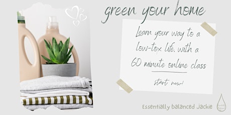 From Chemicals to Clean: ONLINE class Low Tox Living with Green Cleaning