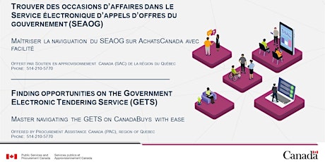 Trouver des occasions d'affaires dans le SEAOG (fr)