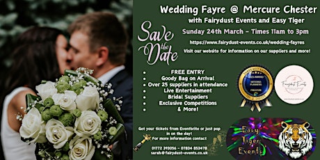 Imagen principal de Wedding Fayre Sunday 24th March @ Mecure Chester