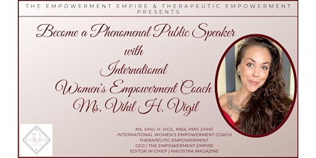 Become a Phenomenal Public Speaker! A Step-by-Step program. primary image