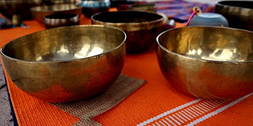 Imagem principal do evento Sound  bath & Meditation 2024 /  2nd  THURS x month @ Morgan Levy Park Dora