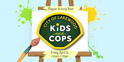 Imagem principal do evento Kids and Cops - Paint Night