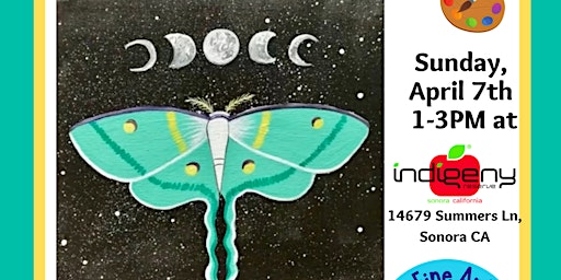 Imagem principal de “Luna Moth"  Paint Party @ Indigeny Reserve