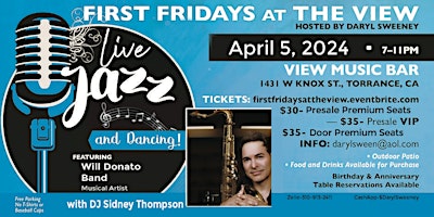 First Fridays at the View-Live Jazz & Dancing primary image