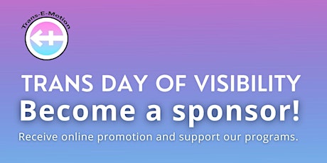 Sponsor Trans Day of Visibility