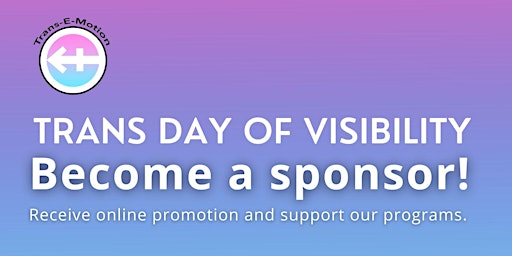 Imagen principal de Sponsor Trans Day of Visibility