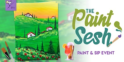 Primaire afbeelding van Paint & Sip Painting Event in Cincinnati, OH – “Tuscan Hills” @ The Hilltop