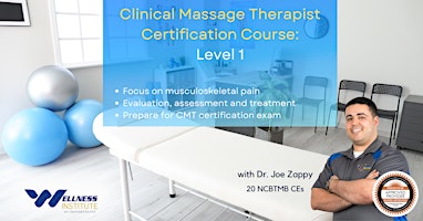 Imagem principal de Clinical Massage Therapist Certification Course : Level 1