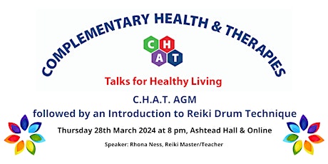 Image principale de C.H.A.T. AGM followed by an Introduction to Reiki Drum Technique