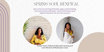 Imagem principal de Spring Soul Renewal: breathwork, yoga, and sound bath