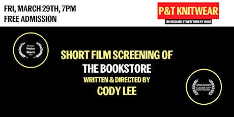 Short film screening of "The Bookstore"