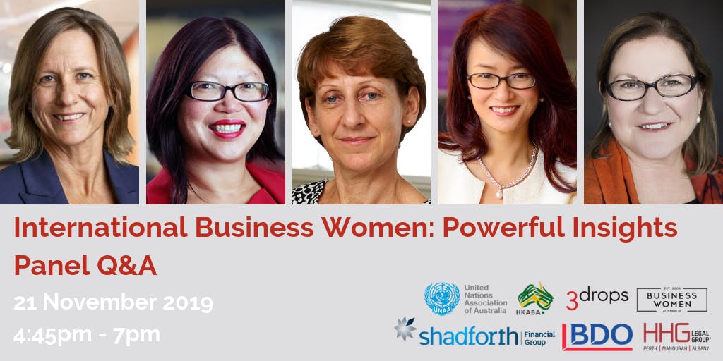 Perth, BWA, International Business Women: Powerful Insights Panel Q&A