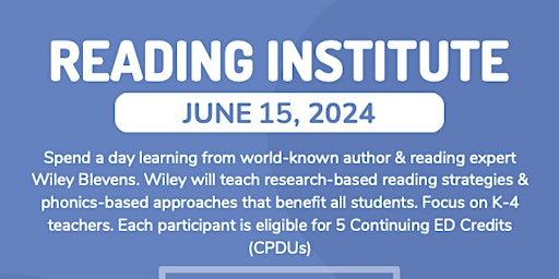 Reading Institute primary image