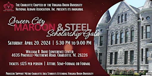Primaire afbeelding van Queen City Maroon & Steel Scholarship Gala