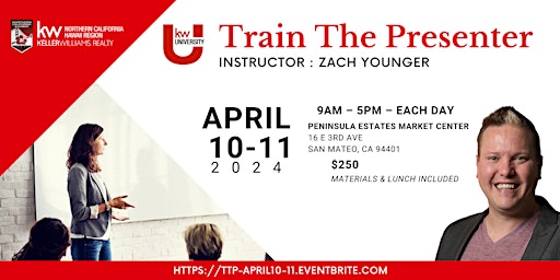 Image principale de Train The Presenter with Zach Younger