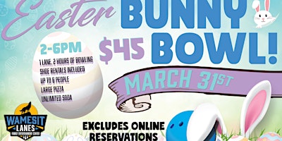 Easter Bunny Bowl at Wamesit Lanes primary image