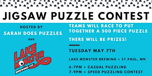 Imagem principal do evento Lake Monster Brewing Jigsaw Puzzle Contest