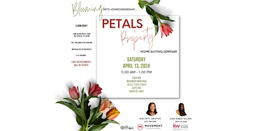 Image principale de Blooming into Homeownership...Petals & Property Home Buying Seminar