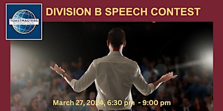 DIVISION B SPEECH CONTESTS - INTERNATIONAL AND EVALUATION primary image