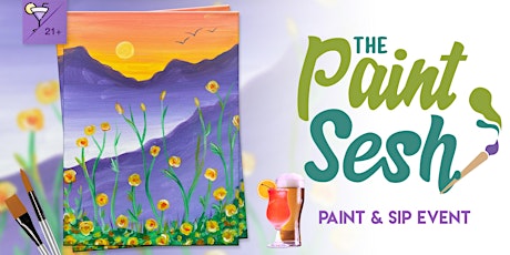 Paint & Sip Painting Event in Cincinnati, OH – “Wildflowers” at QCR
