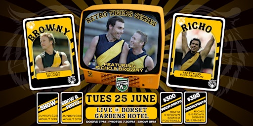 Retro Tigers Series feat. RICHO & BROWNY LIVE at Dorset Gardens Hotel!