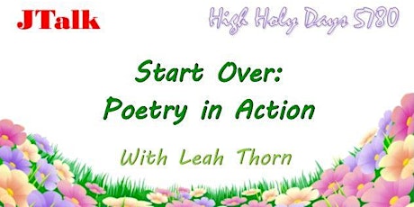 JTalk: 'Starting Over: Poetry in Action' with Leah Thorn primary image