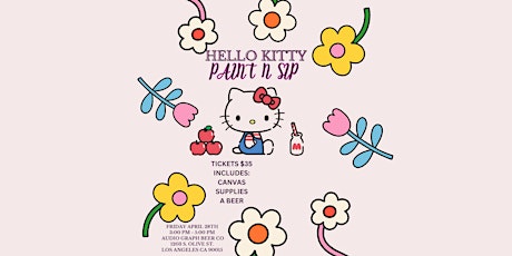 Hello Kitty Paint N Sip