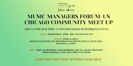 MMF-US Chicago Chapter Spring Mixer