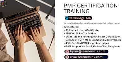 Imagen principal de 4 Day PMP Classroom Training Course in Cambridge, MA