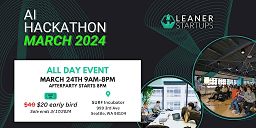 Seattle AI Hackathon March 2024 at SURF Incubator primary image