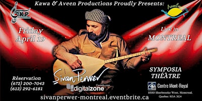 Imagem principal do evento DR. ŞIVAN PERWER-AVEEN BAND, Live  In Montreal,