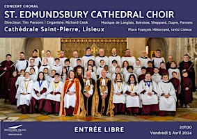 Primaire afbeelding van Concert du Choeur de la Cathédrale de St. Edmundsbury  UK - Entrée Libre !!